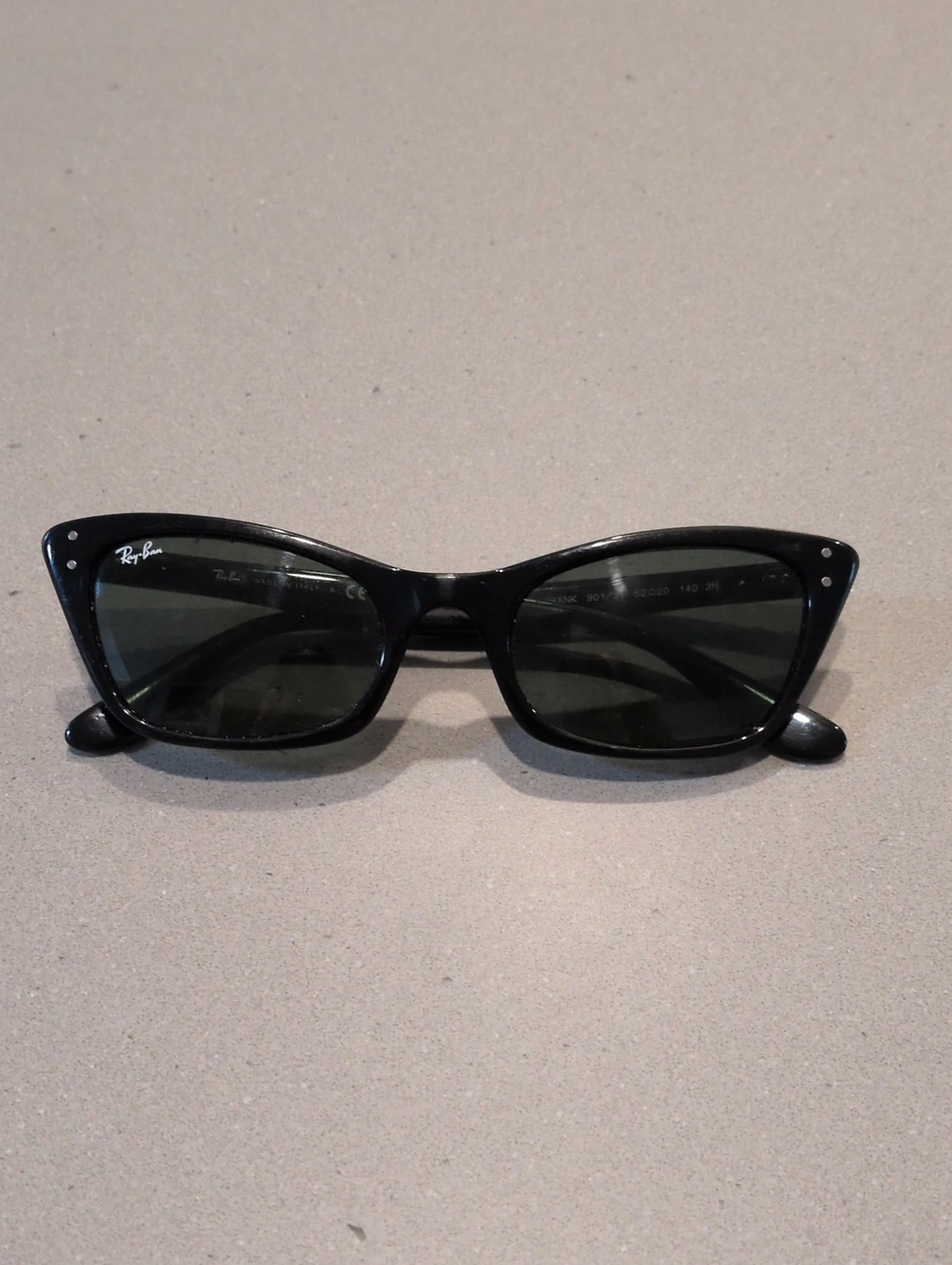 Ray-Ban Black Cat-Eye Women's Sunglasses with Dark Lenses